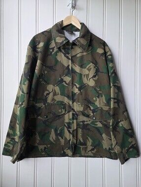 Vintage Thermo King Canadian Army Tanzanian Pattern DPM Camo Zip Up Shirt Jacket